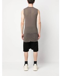 Rick Owens Longline Crew Neck Tank Top