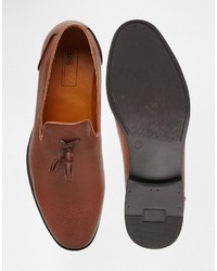 Asos Brand Tassel Loafers In Tan