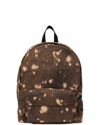 Brown Tie-Dye Canvas Backpack