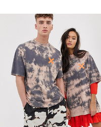 Collusion Unisex Tie Dye Logo T Shirt With Print