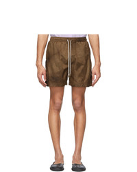 Brown Tie-Dye Shorts