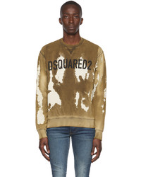 DSQUARED2 Brown Cotton Sweatshirt