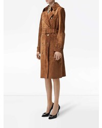 Burberry Suede Trench Coat