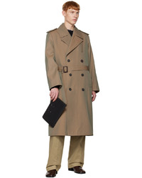 Maison Margiela Tan Double Breasted Trench Coat