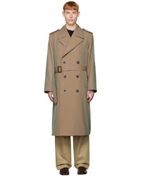 Maison Margiela Tan Double Breasted Trench Coat