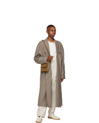 Lemaire Taupe Light Robe Trench Coat