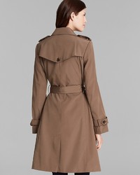 Calvin Klein Trench Coat Double Breasted Belted