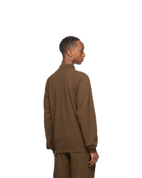 Lemaire Brown Cotton Crepe Sweatshirt
