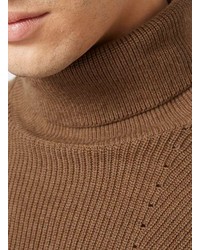 Selected Homme Brown Turtle Neck Sweater