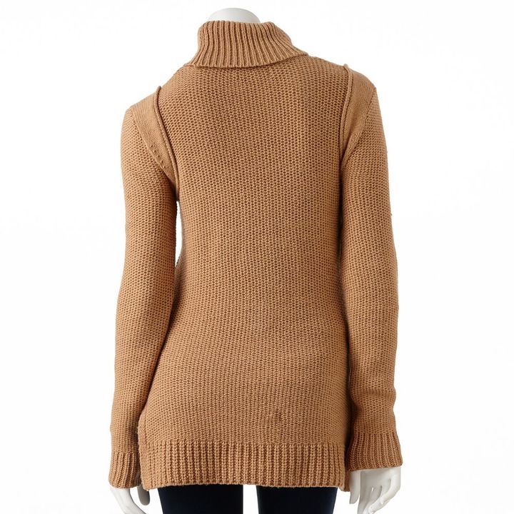 JLO by Jennifer Lopez Jennifer Lopez Lurex Textured Turtleneck Sweater ...