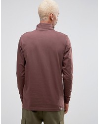 Puma Longsleeved Turtleneck T Shirt In Brown 57444002
