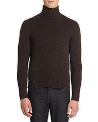 Saks Fifth Avenue BLACK Cable Knit Cashmere Sweater