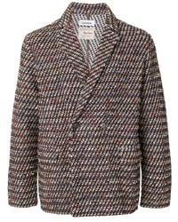 Brown Tweed Double Breasted Blazer