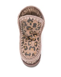Mou Leopard Print Snow Boots