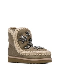 Mou Woven Detail Star Boots
