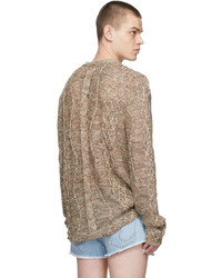 ERL Brown Linen Sweater