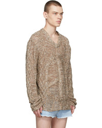 ERL Brown Linen Sweater