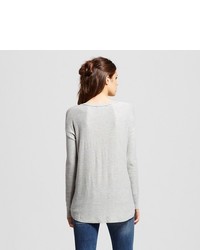 Mossimo Long Sleeve Relaxed V Neck Sweater Tunic