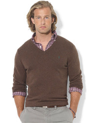 Polo Ralph Lauren Sweater V Neck Merino Wool Sweater