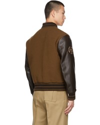 Burberry Brown Felton Varsity Jacket