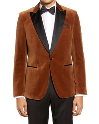 BOSS Huge Brown Velvet Tuxedo Jacket