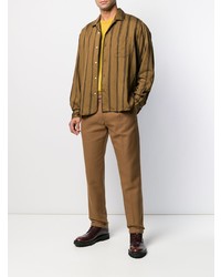 Gitman Vintage Regital Satin Stripe Camp Shirt