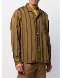 Gitman Vintage Regital Satin Stripe Camp Shirt
