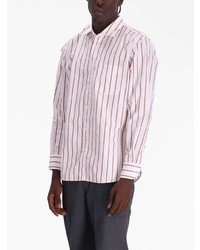BOSS Striped Long Sleeve Cotton Shirt