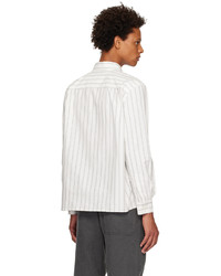 Mhl By Margaret Howell White Stripe Shirt