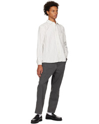 Mhl By Margaret Howell White Stripe Shirt