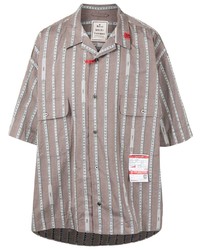 Maison Mihara Yasuhiro Striped Print Oversize Shirt