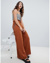 The Ragged Priest Wide Leg Trousers With Chain Detail