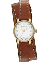Burberry 30mm Utilitarian Double Wrap Watch Goldentan, $315 | Last Call by Neiman  Marcus | Lookastic