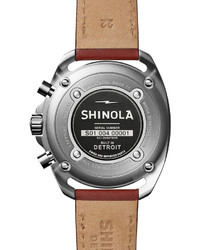 Shinola 44mm Rambler Tachymeter Watch Tan