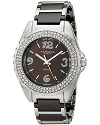 Akribos XXIV Ak514br Ceramic Crystal Bracelet Watch