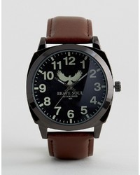 Brave Soul Brown Watch With Black Dial