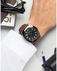 Brave Soul Brown Watch With Black Full Figured Dial