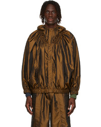 Situationist Brown Gathered Jacket