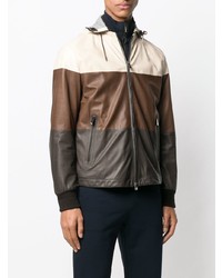 Ermenegildo Zegna Hooded Leather Jacket
