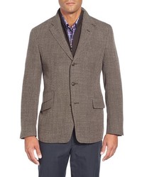 Corneliani Classic Fit Wool Blend Sport Coat With Removable Liner