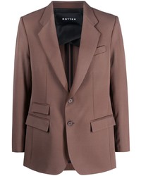 Botter Single Breasted Buttoned Wool Blazer