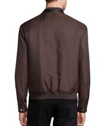 The Kooples Zip Front Bomber Jacket