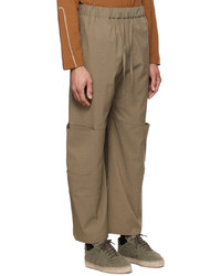 SAGE NATION Brown Parachute Trousers