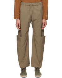 SAGE NATION Brown Parachute Trousers