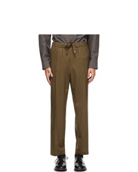 Solid Homme Brown Wide Trousers