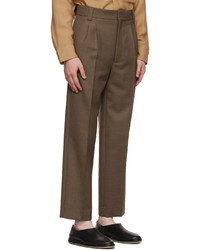 Fear Of God Brown Wool Double Pleated Trousers