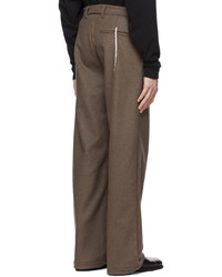 AIREI Brown Wool Trousers
