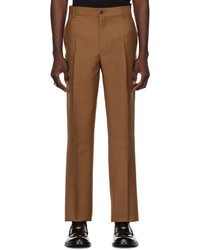 Versace Tan Tapered Trousers