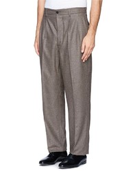 Nobrand Button Fly Wool Pants