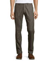 Theory Conall P Melange Wool Trousers Light Brown